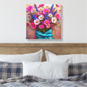 Mooie bloemen stilleven canvas afdruk (Insitu (Slaapkamer))