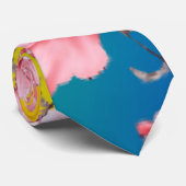 Mooie bloemen stropdas (Opgerold)