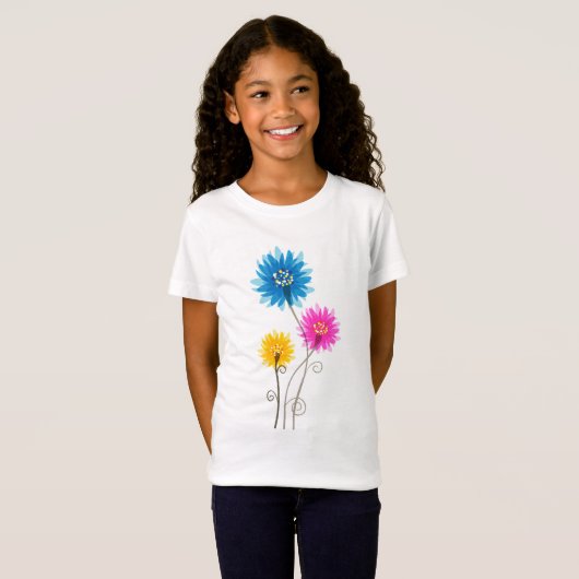 Mooie bloemen t-shirt (Voorkant volledig)