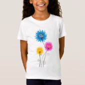 Mooie bloemen t-shirt (Voorkant)