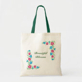Mooie bloemen tas - selecteer uw grootte/kleur/tek (Voorkant)