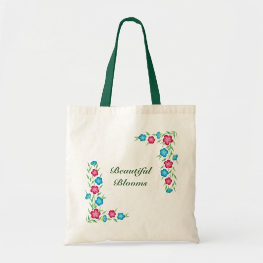 Mooie bloemen tas - selecteer uw grootte/kleur/tek (Voorkant)