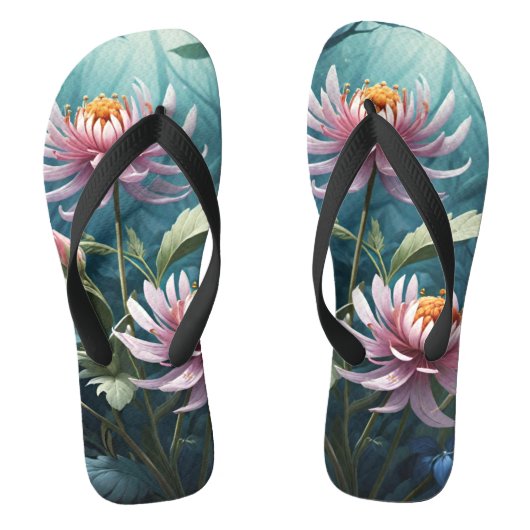 Mooie Bloemen Teenslippers (Voetbed)