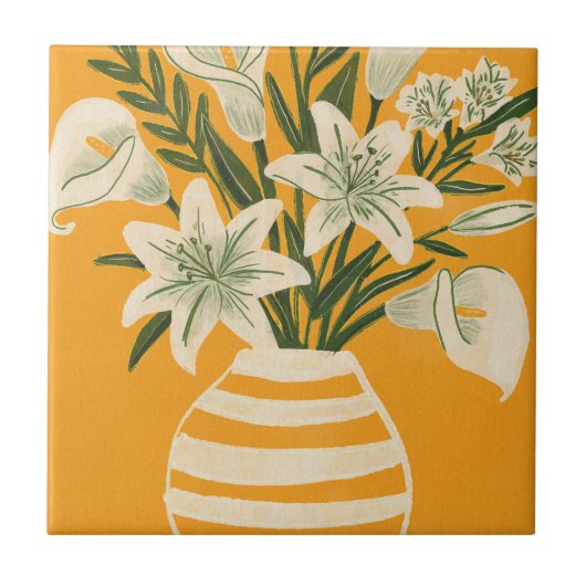 Mooie Bloemen Tegeltje (Voorkant)