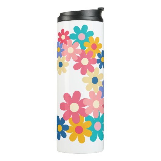 Mooie Bloemen Thermosbeker (Gedraaid links)