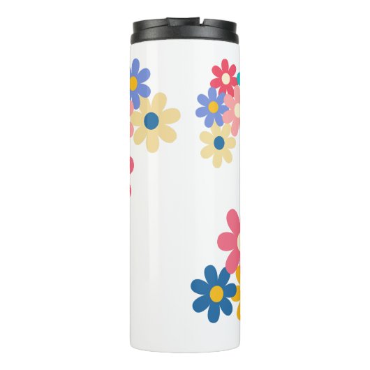 Mooie Bloemen Thermosbeker (Achterkant)