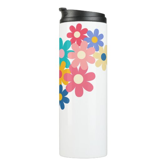 Mooie Bloemen Thermosbeker (Geroteerd rechts)