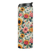 Mooie bloemen thermosbeker (Gedraaid links)