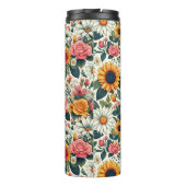 Mooie bloemen thermosbeker (Achterkant)