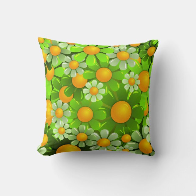 Mooie bloemen Toss Pillow Kussen (Voorkant)