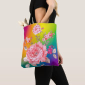 Mooie bloemen tote bag (Dichtbij)