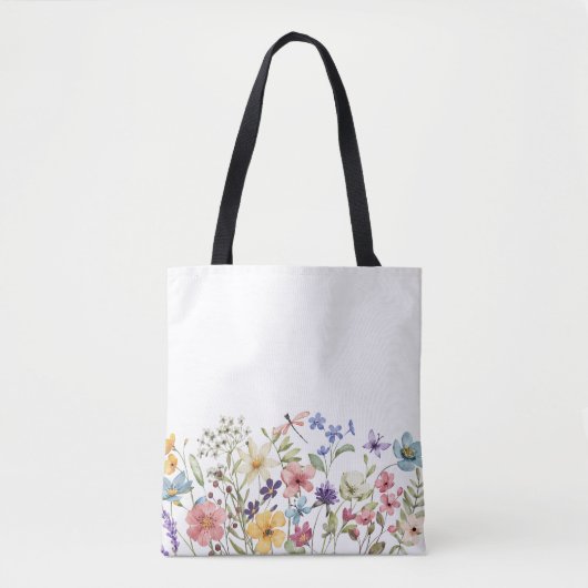 Mooie bloemen tote bag (Voorkant)