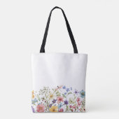 Mooie bloemen tote bag (Achterkant)