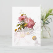 Mooie bloemen uitnodiging (Staand voorkant)