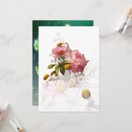 Mooie bloemen uitnodiging