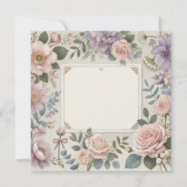 MOOIE BLOEMEN UITNODIGING/AANKONDIGING KAART