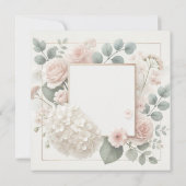 Mooie bloemen uitnodiging kennisgeving (Achterkant)