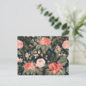 Mooie bloemen van Roos Briefkaart (Staand voorkant)