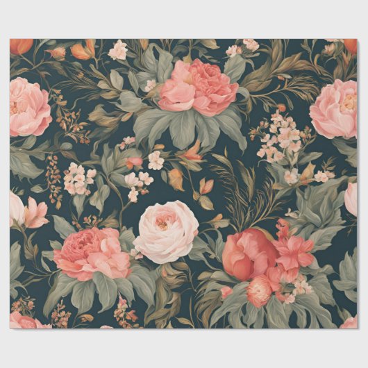 Mooie bloemen van Roos Cadeaupapier (Vlak)