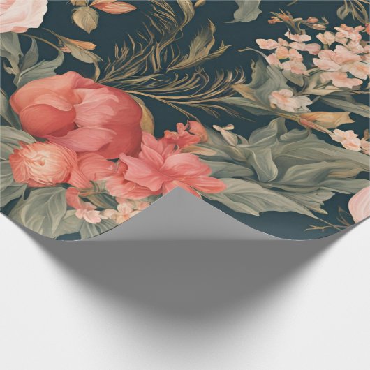 Mooie bloemen van Roos Cadeaupapier (Hoek)