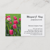 mooie bloemen van roze lentesroze. tuinbloem visitekaartje (Achterkant)