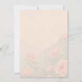 Mooie Bloemen Verjaardag Kaart met Roze Bloemen (Achterkant)