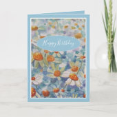 Mooie Bloemen Verjaardagskaart Kaart (Voorkant)