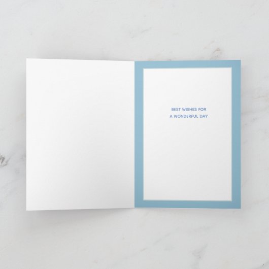 Mooie Bloemen Verjaardagskaart Kaart (Binnen)