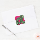 Mooie bloemen vierkante sticker (Envelop)