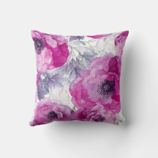 Mooie Bloemen Vintage Moderne Bloemmotief Kussen
