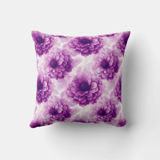 Mooie Bloemen Vintage Moderne Dahlias Patroon Kussen