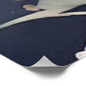 Mooie Bloemen Vlinder Waterverf Kunst Poster (Hoek)