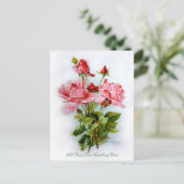 Mooie  bloemen voegen je eigen groet toe briefkaart (Staand voorkant)