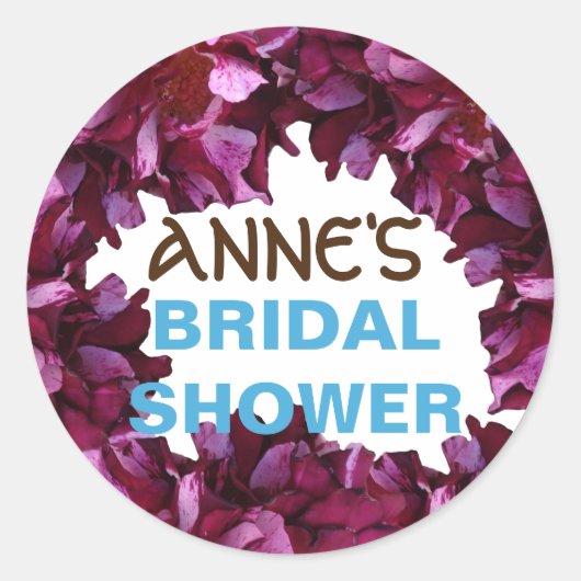 Mooie Bloemen Vrijgezellenfeest Sticker (Voorkant)