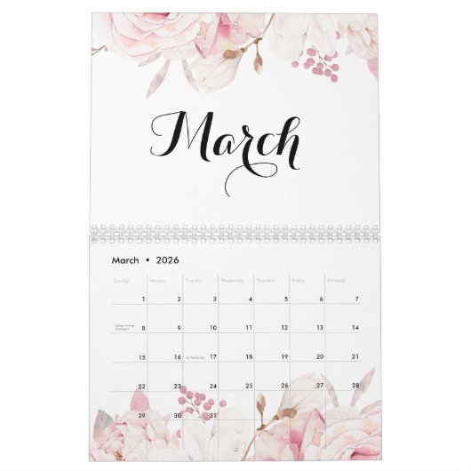 Mooie Bloemen Wandkalender 2025 Kalender (Mar 2026)