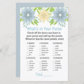 Mooie bloemen Wat zit er in je handtas? (Voorkant / Achterkant)