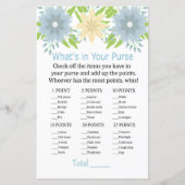 Mooie bloemen Wat zit er in je handtas? (Voorkant)