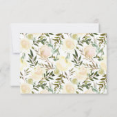 Mooie bloemen | Waterverf bruiloft RSVP (Achterkant)