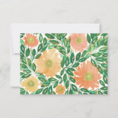 Mooie bloemen Waterverf Hartelijk dank Kaart (Achterkant)