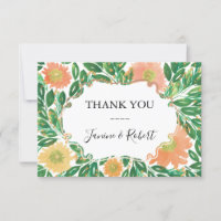 Mooie bloemen Waterverf Hartelijk dank