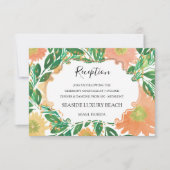 Mooie bloemen Waterverf Ontvanger Kaart (Voorkant)