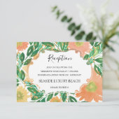 Mooie bloemen Waterverf Ontvanger Kaart (Staand voorkant)