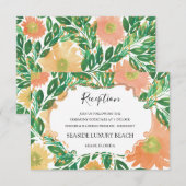 Mooie bloemen Waterverf Ontvanger Kaart (Voorkant / Achterkant)