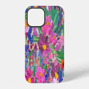 Mooie Bloemen: Wildflower Waterverf Wallpaper iPhone 12 Hoesje