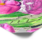 Mooie Bloemen: Wildflower Waterverf Wallpaper Poster (Hoek)