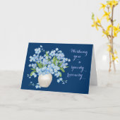 Mooie Bloemen wordt goed Wensen Kaart (Gele Bloem)