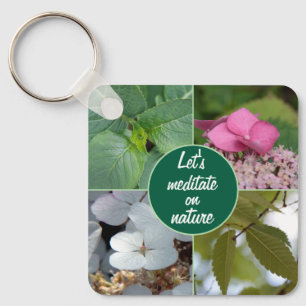 mooie bloemen, zoet lente vreugde sleutelhanger