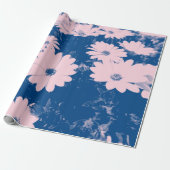 Mooie bloemenafbeelding op inpakpapier (Uitgerold)