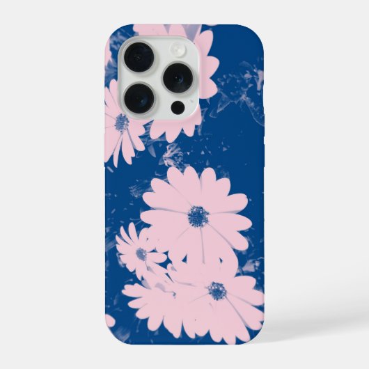 Mooie bloemenafbeelding op iphone hoesje 15 pro case (Achterkant)