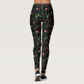 Mooie bloemenafdrukken leggings (Achterkant)